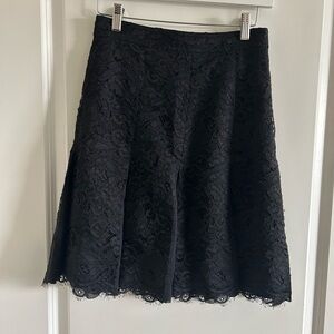 Tory Burch Black Lace Skirt Size 0